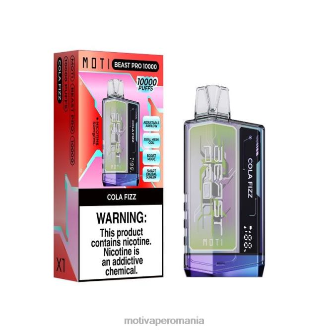 MOTI Beast Pro vapa de unică folosință (5%, 10000 pufuri) cola fizz NVLL42 MOTI Vape Romania