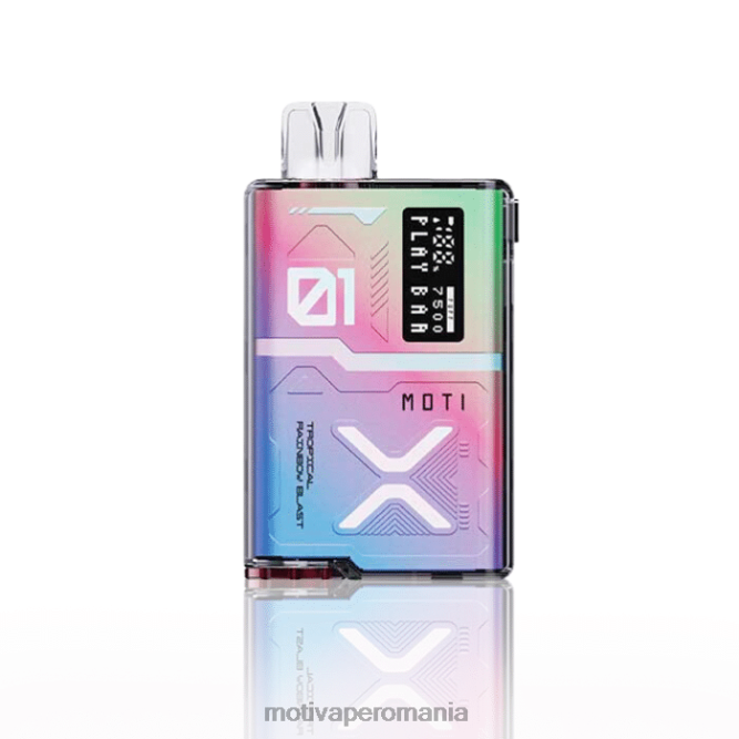 MOTI Play Bar 7500 de vaporizare de unică folosință (5%, 7500 pufuri) banană căpșuni NVLL55 MOTI Vape Pod Romania