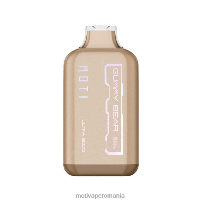 MOTI Ultra vapa de unică folosință (5%, 6000 pufuri) ursulet de guma NVLL33 MOTI Vape Instructions